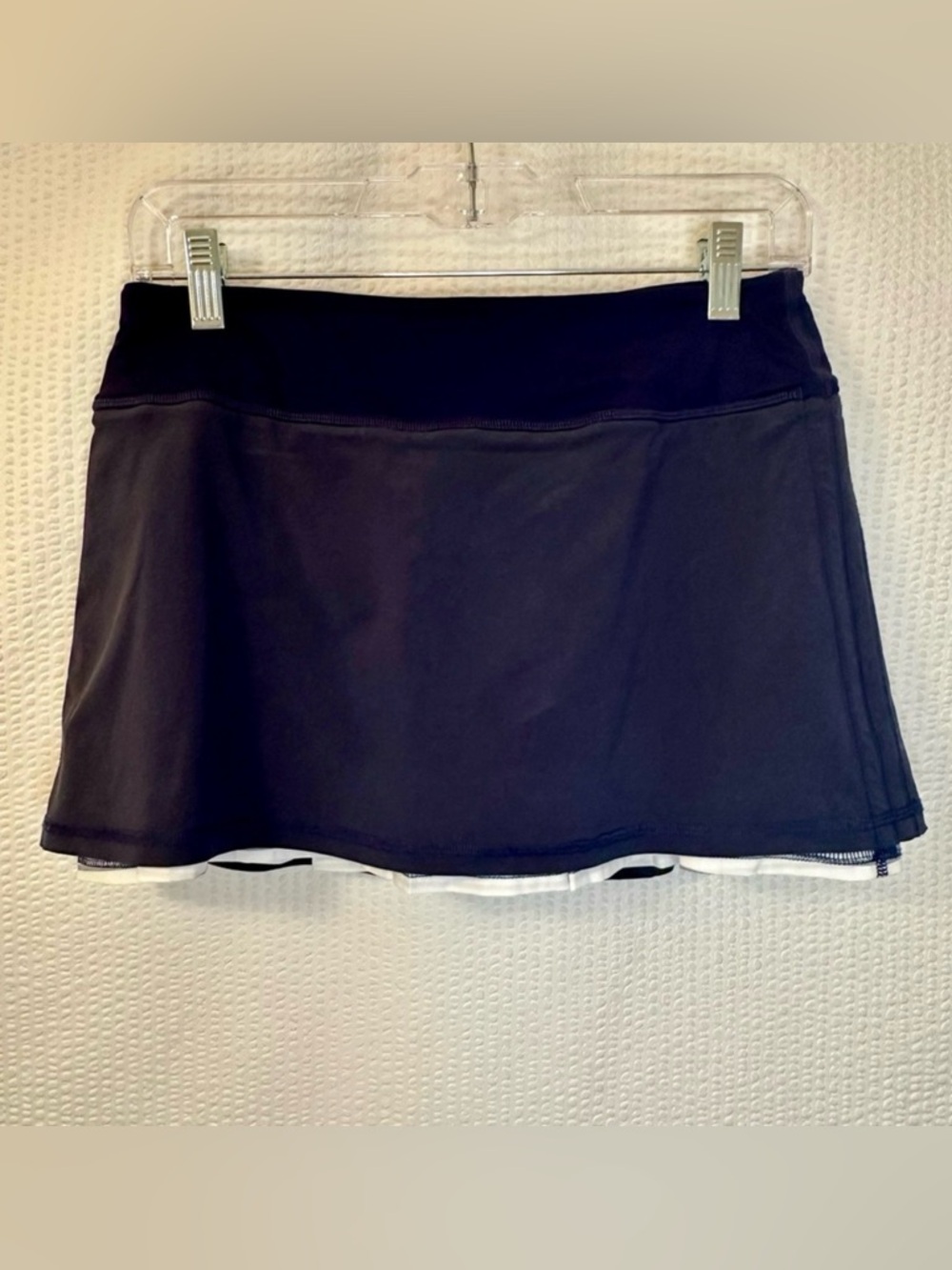lululemon Pace Rival Navy Blue White Tennis Skirt Size: 4